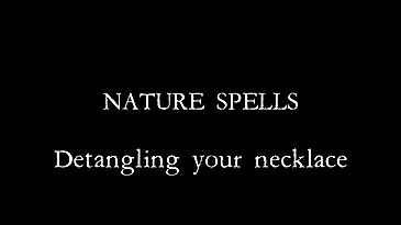 Detangling your necklace